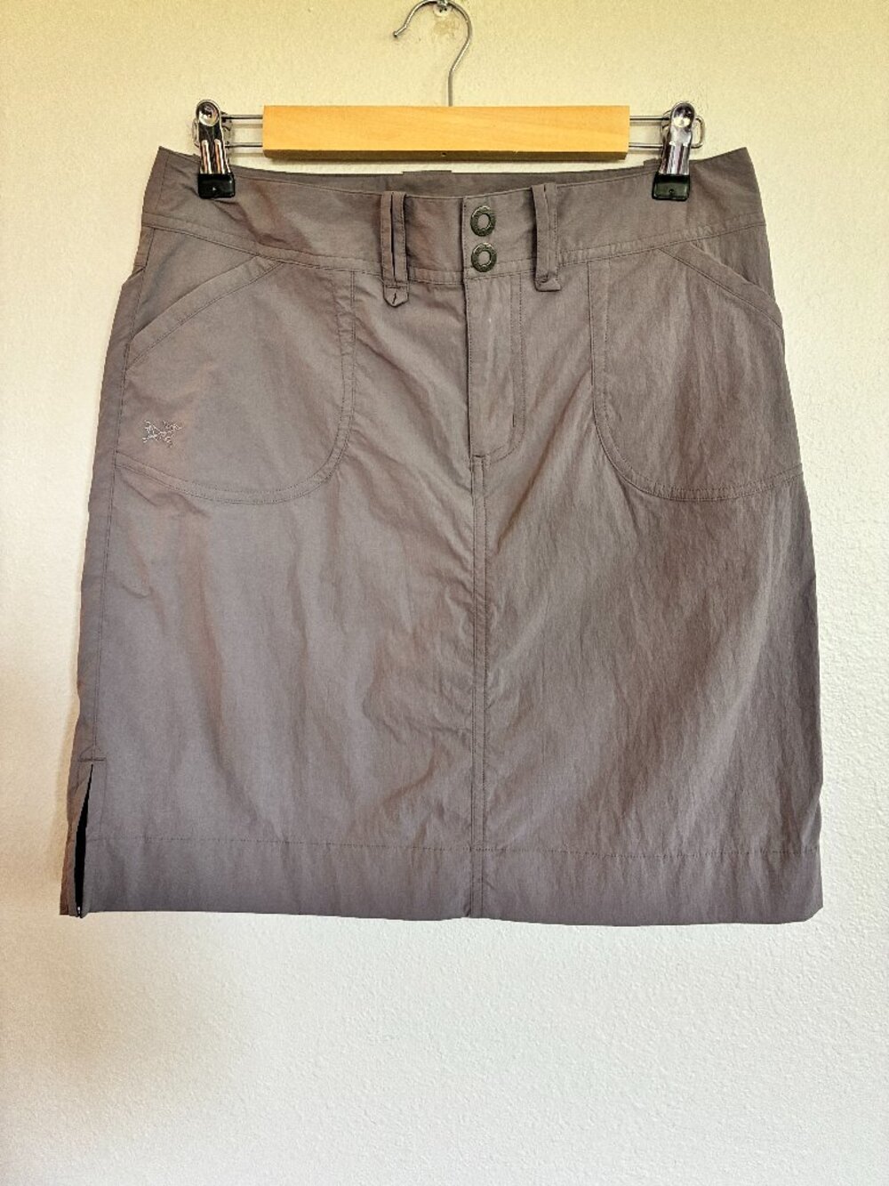 Arcteryx Skirt Gray Mini Outdoor Hiking Athleisure Nylon Blend